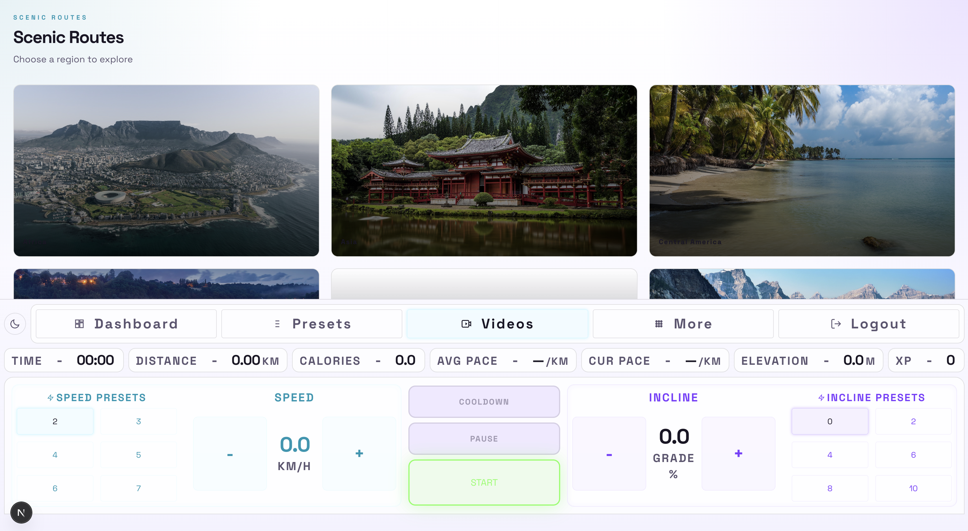 Smart Treadmill - Videos Page